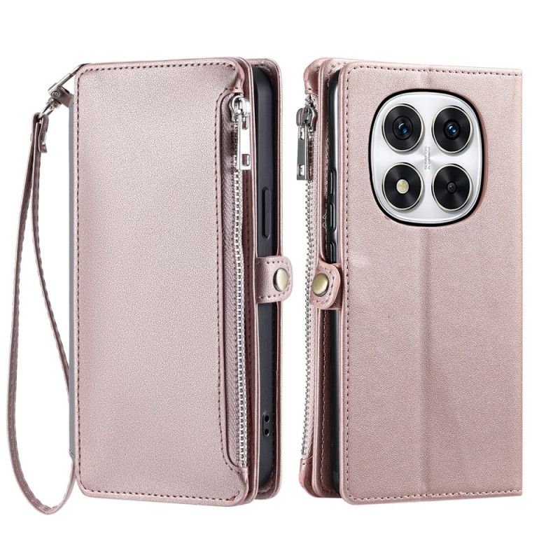 Læder Cover Xiaomi Redmi Note 14 Pro Plus 5g Telefon Etui Pung Og Rem