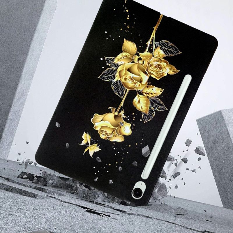 Cover Samsung Galaxy Tab S10 Fe Plus Telefon Etui Gyldne Roser