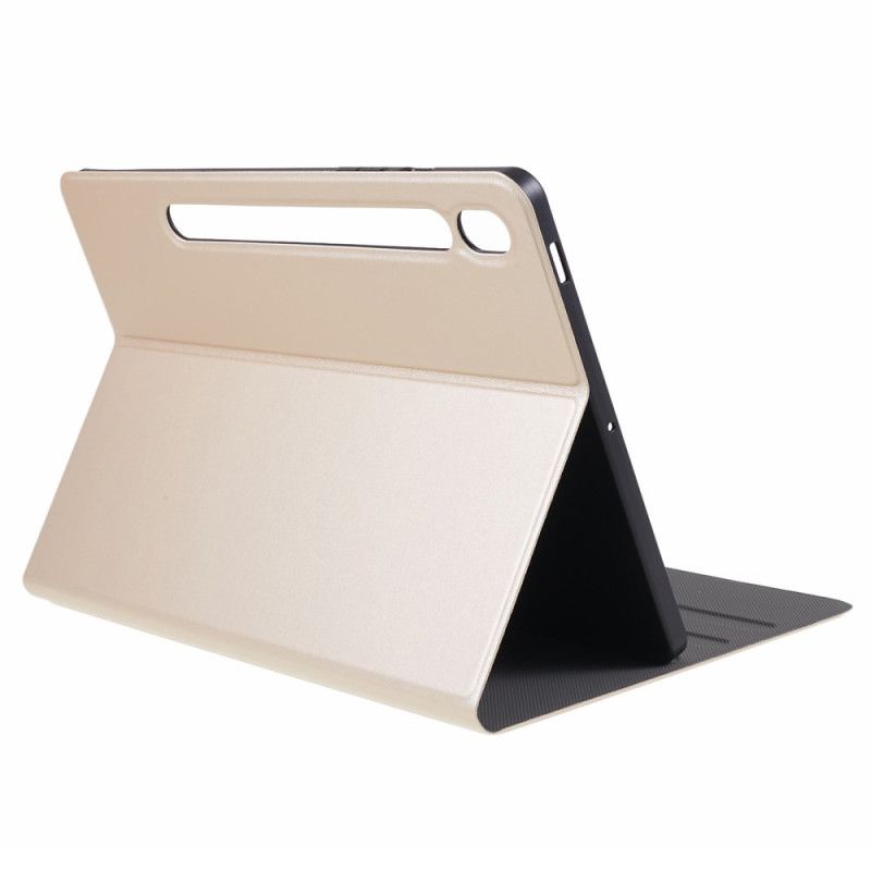 Etui Samsung Galaxy Tab S10 Fe Plus Lædereffekt