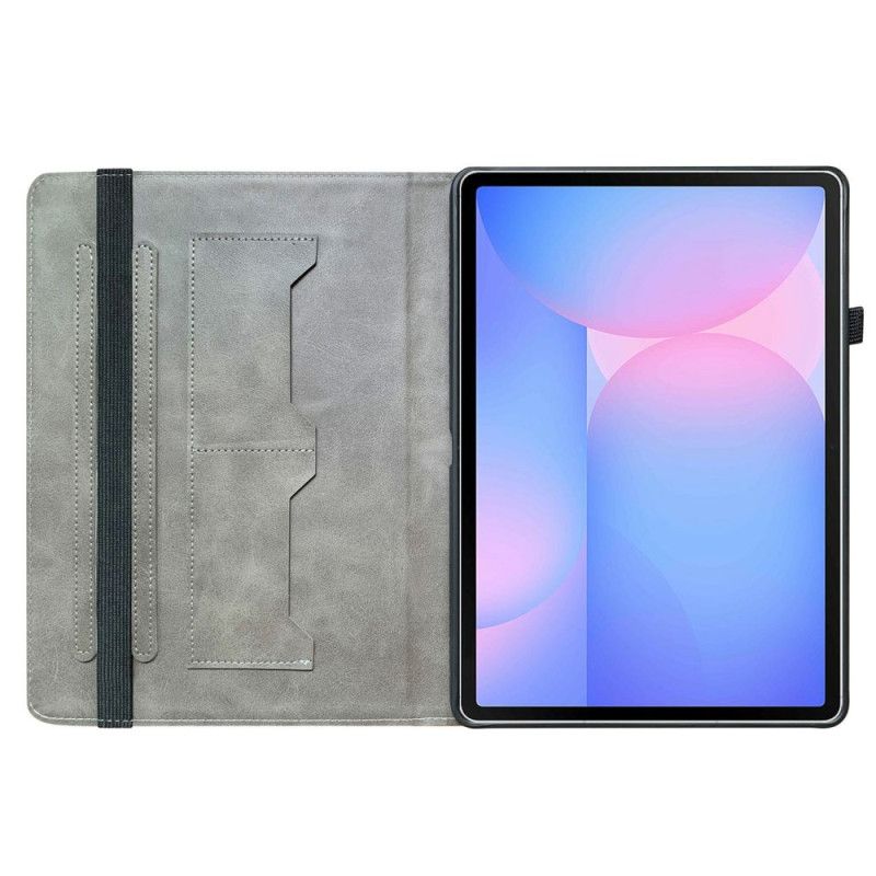 Etui Til Samsung Galaxy Tab S10 Fe Plus Elegant Sort Rosebeskyttelse