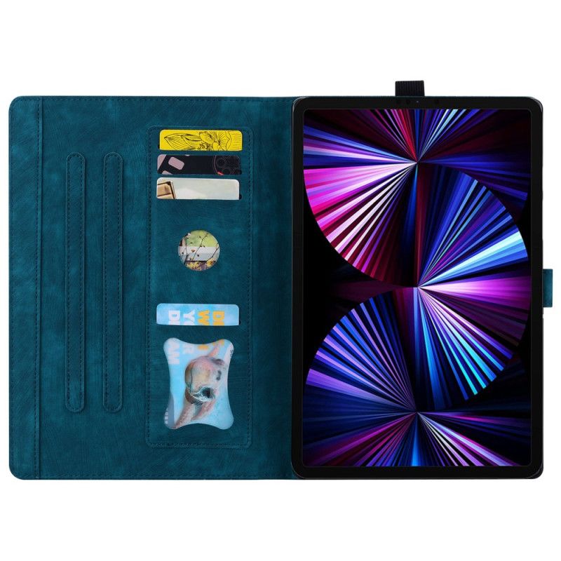 Læder Cover Samsung Galaxy Tab S10 Fe Plus Telefon Etui Kattemotiv