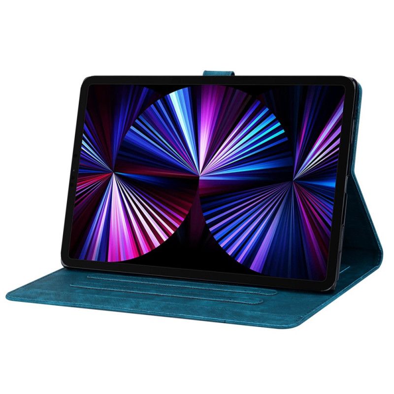 Læder Cover Samsung Galaxy Tab S10 Fe Plus Telefon Etui Kattemotiv