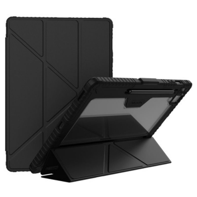 Samsung Galaxy Tab S10 Fe Plus Nillkin-bumper Med Origami-stativ Og Glidende Cover