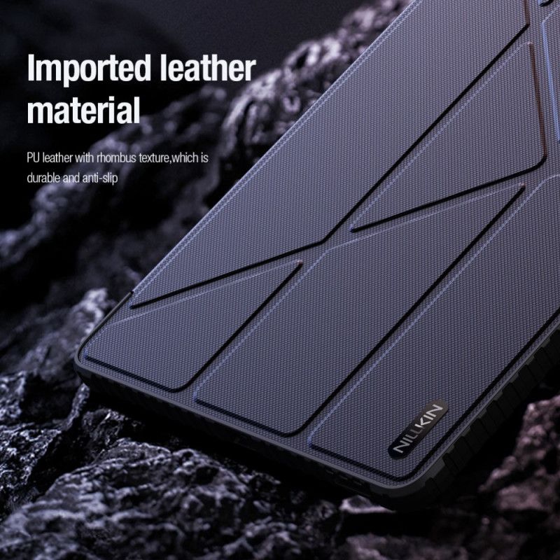 Samsung Galaxy Tab S10 Fe Plus Nillkin-bumper Med Origami-stativ Og Glidende Cover