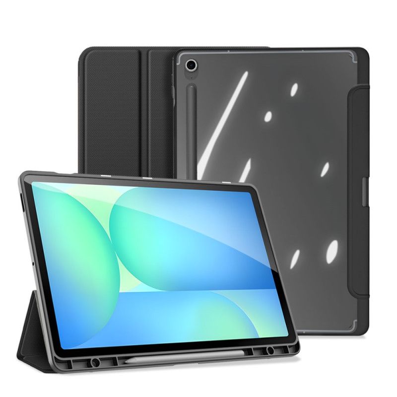 Samsung Galaxy Tab S10 Fe Plus Transparent Bagside Med Tre Paneler