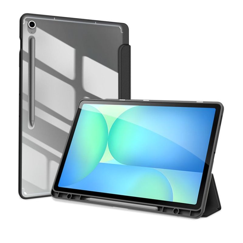Samsung Galaxy Tab S10 Fe Plus Transparent Bagside Med Tre Paneler