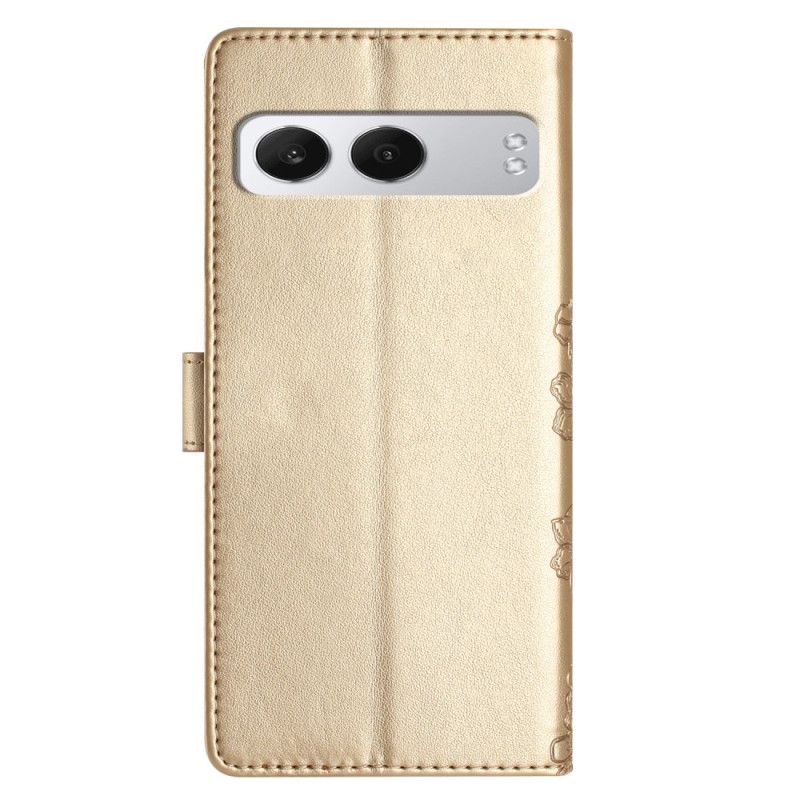 Flip Cover Oneplus Nord 4 Blomsterprintet Remdesign