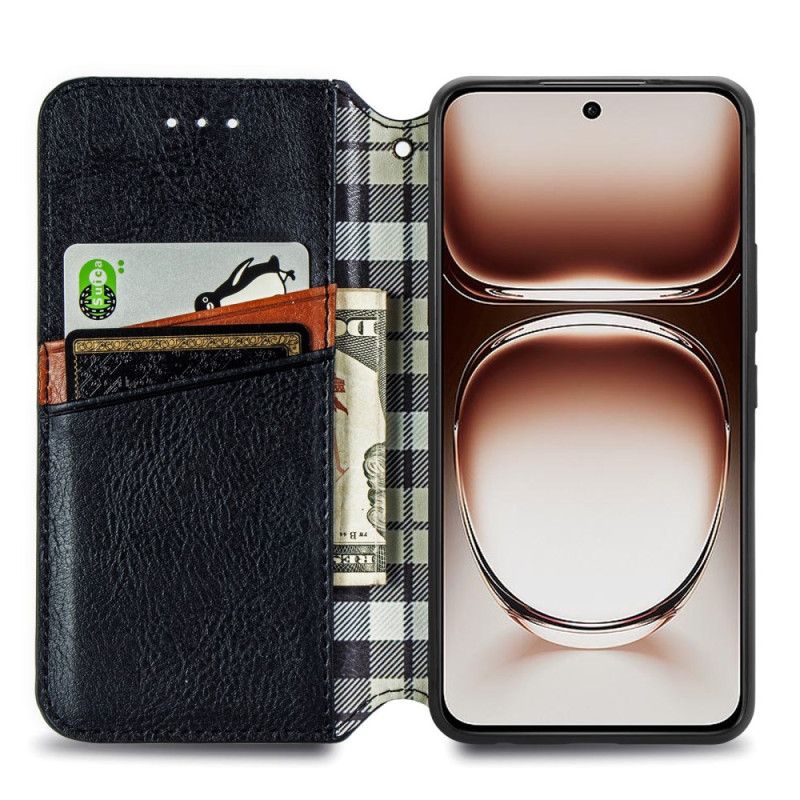 Flip Cover Oneplus Nord 4 Kant Med Ruskindseffekt