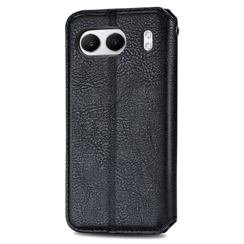 Flip Cover Oneplus Nord 4 Kant Med Ruskindseffekt