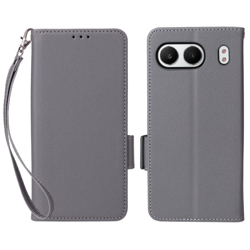 Flip Cover Oneplus Nord 4 Litchi-teksturrem