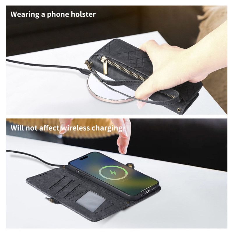 Flip Cover Til Oneplus Nord 4 Pung Med Geometrisk Mønster