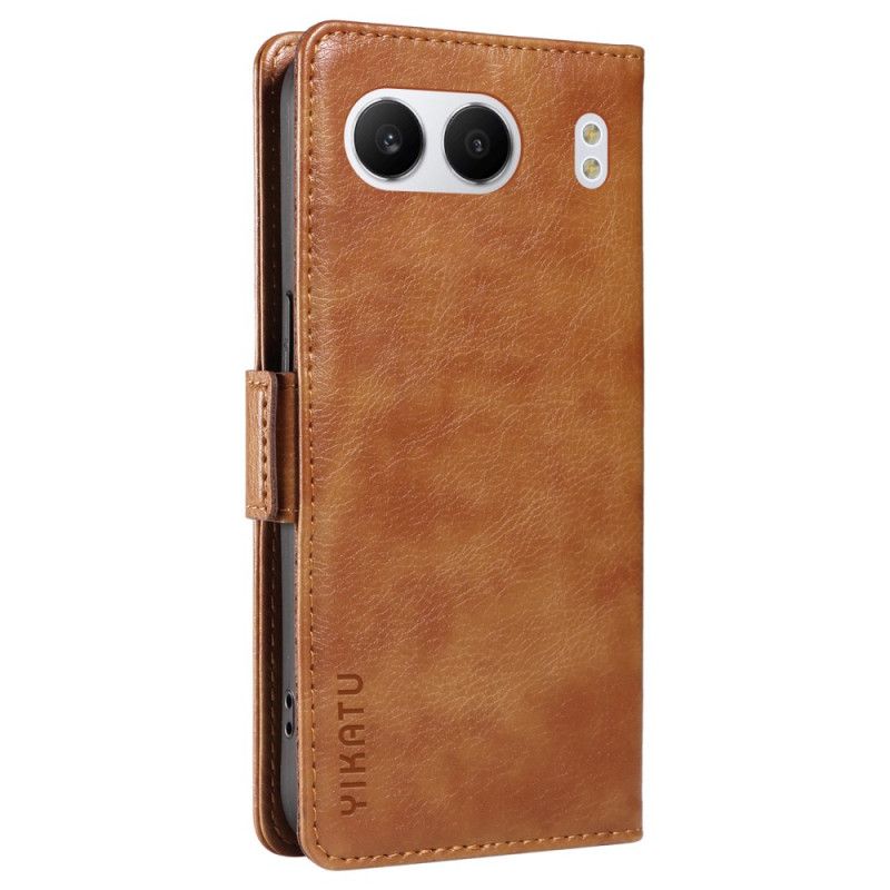 Flip Cover Til Oneplus Nord 4 Yikatu Litchi-kunstlæder