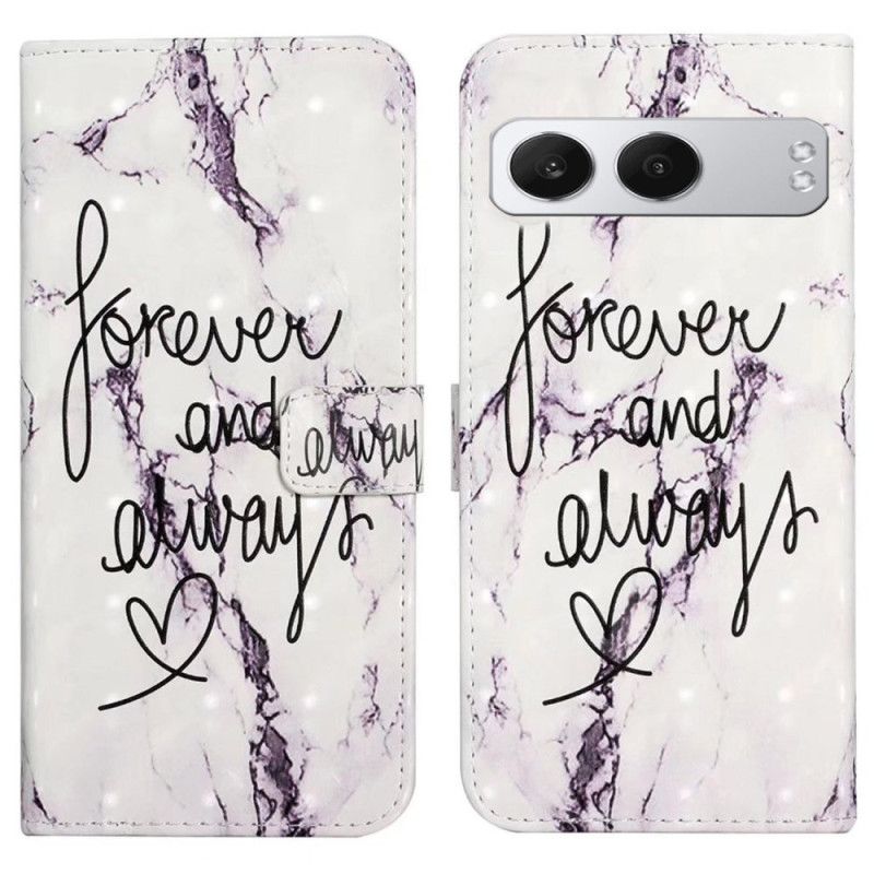 Læder Cover Oneplus Nord 4 3d-mønster