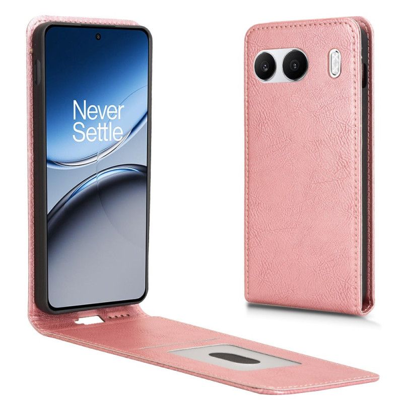 Læder Cover Oneplus Nord 4 Lodret Flap I Kunstlæder