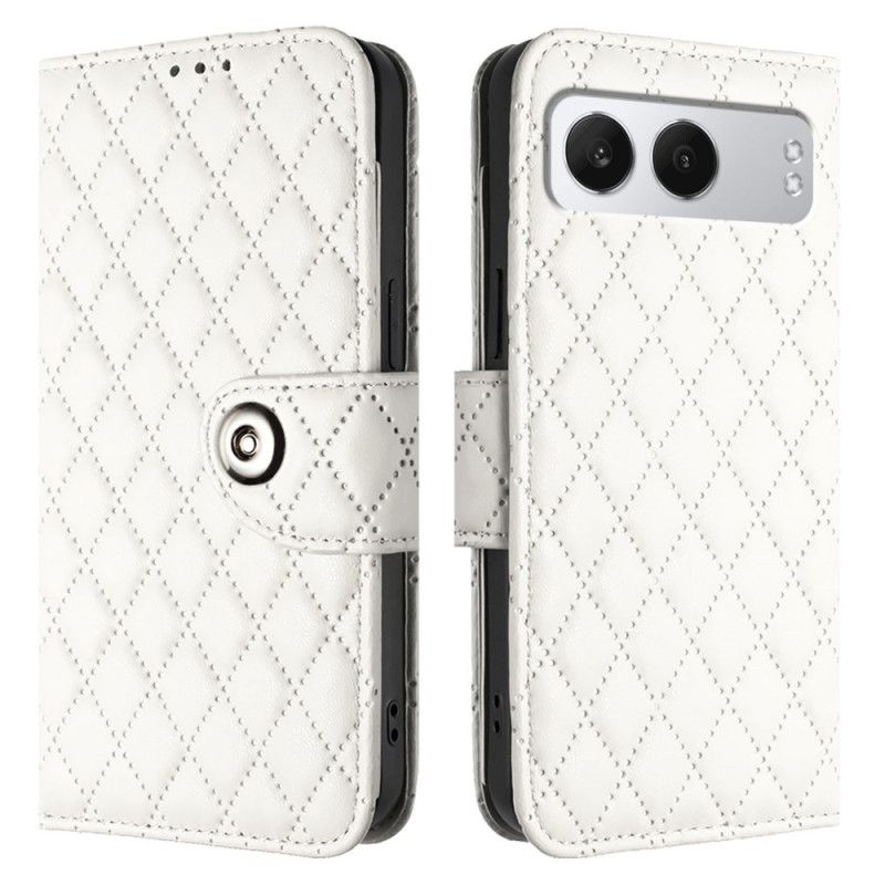 Læder Cover Oneplus Nord 4 Quiltet 7 Kortlommer