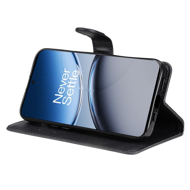 Læder Cover Oneplus Nord 4 Telefon Etui Ensfarvet Lædereffekt