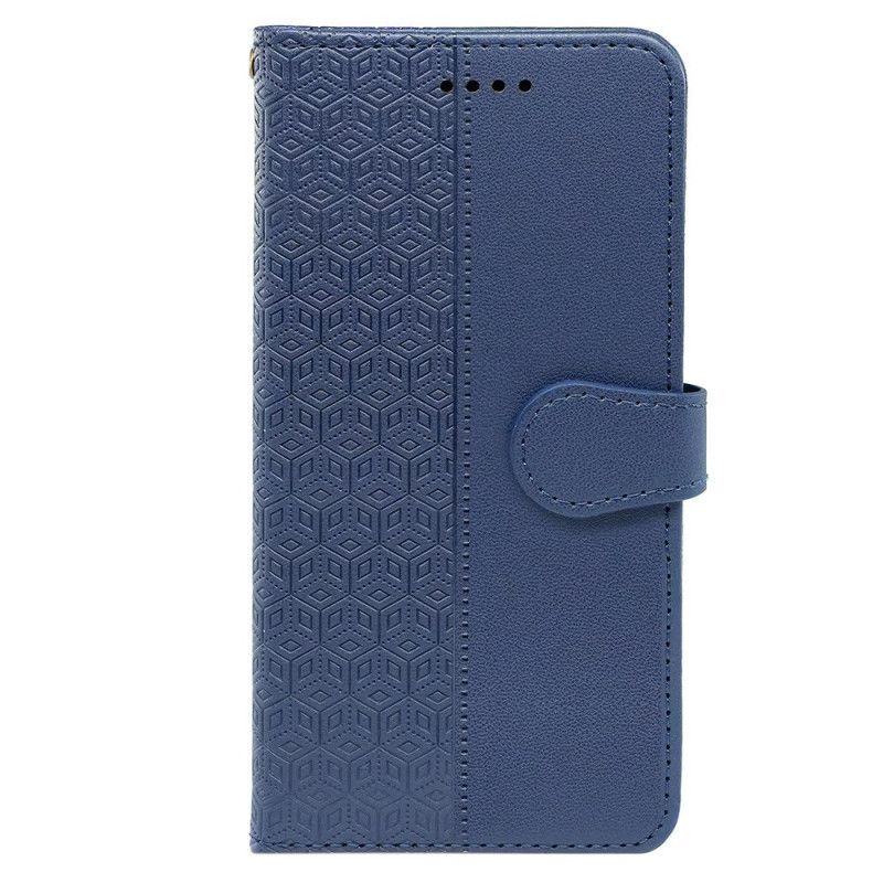 Læder Cover Oneplus Nord 4 Telefon Etui Kubisk Mønster