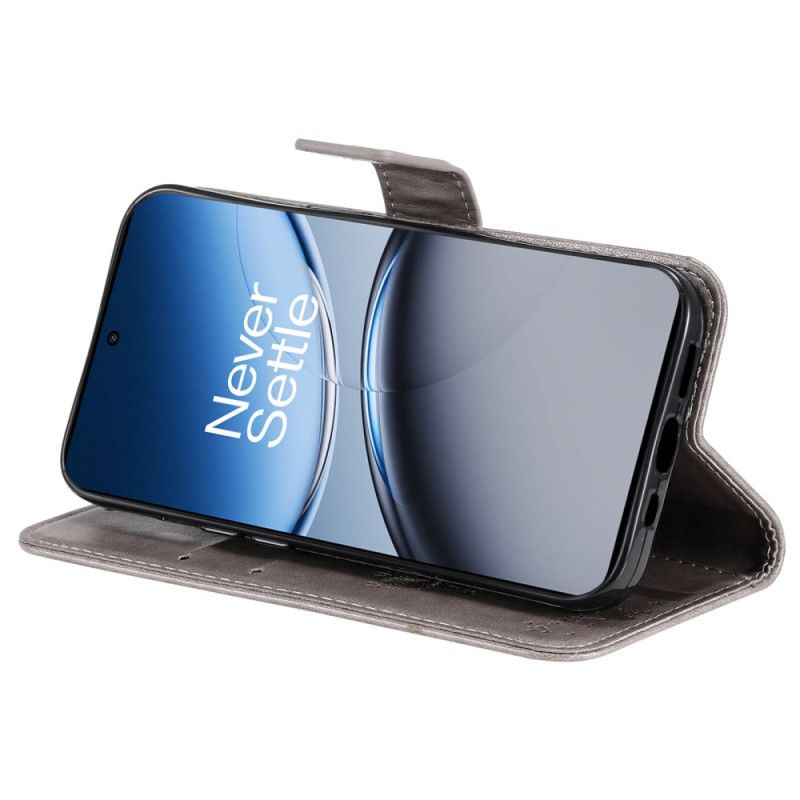 Læder Cover Oneplus Nord 4 Telefon Etui Træ Og Kat