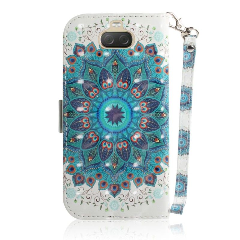 Flip Cover Læder Sony Xperia 10 Plus Mesterlig Mandala Med Rem