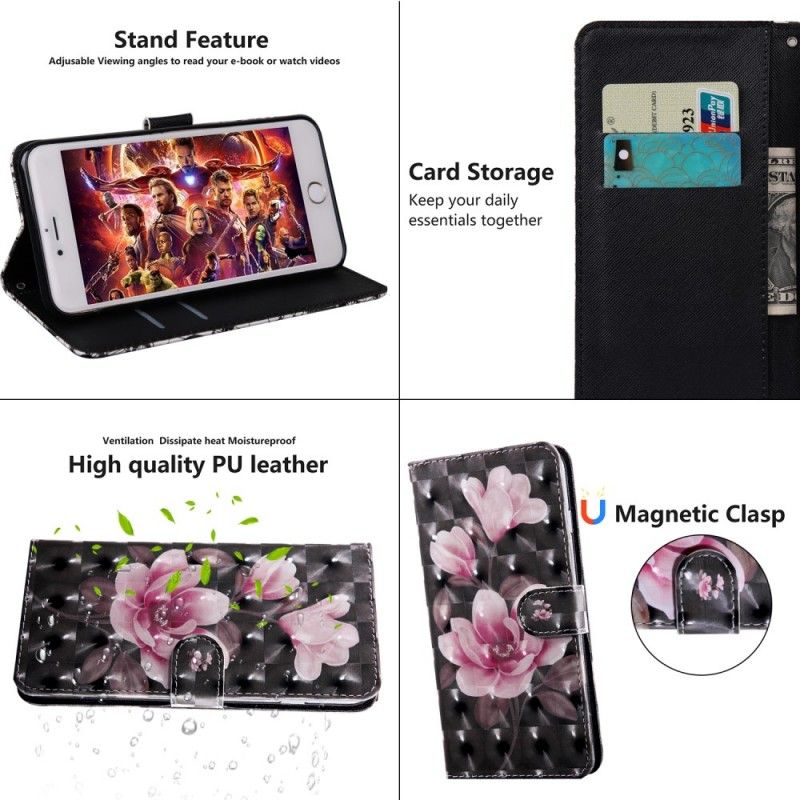 Flip Cover Sony Xperia 10 Plus Mobilcover Blomster Blomstrer