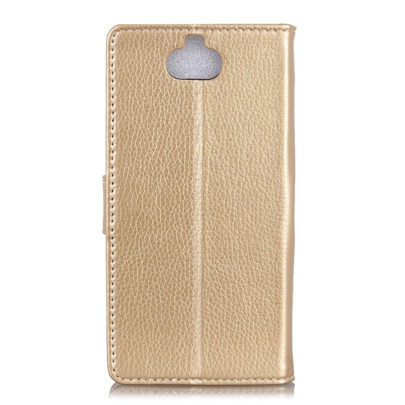 Flip Cover Sony Xperia 10 Plus Mobilcover Søm I Retro Kunstlæder