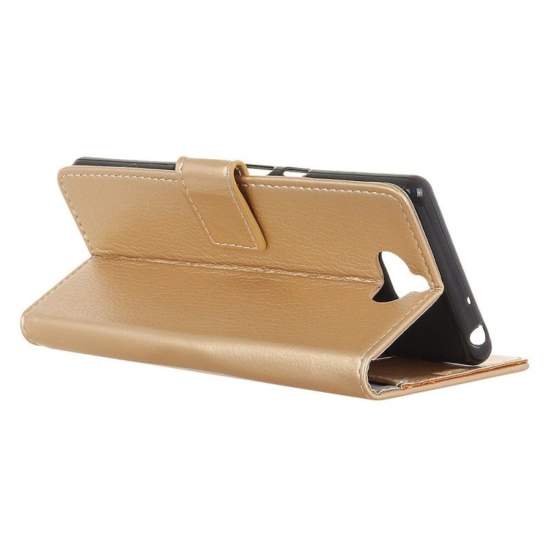 Flip Cover Sony Xperia 10 Plus Mobilcover Søm I Retro Kunstlæder