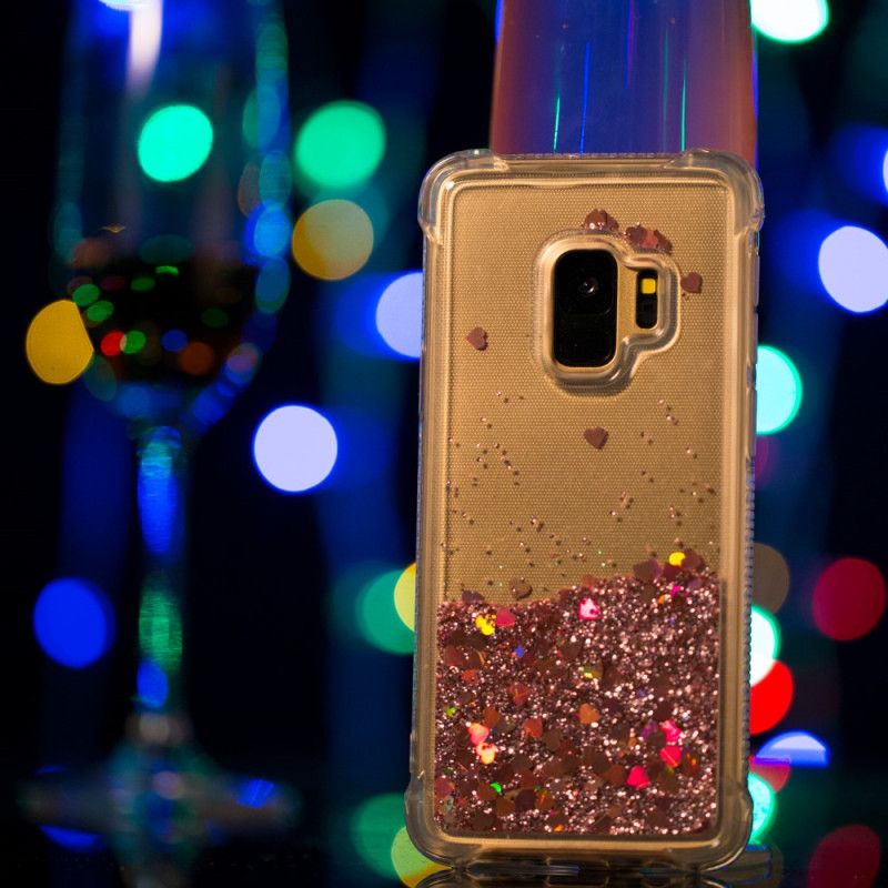 Cover Samsung Galaxy S9 Lyseblå Premium Glitter