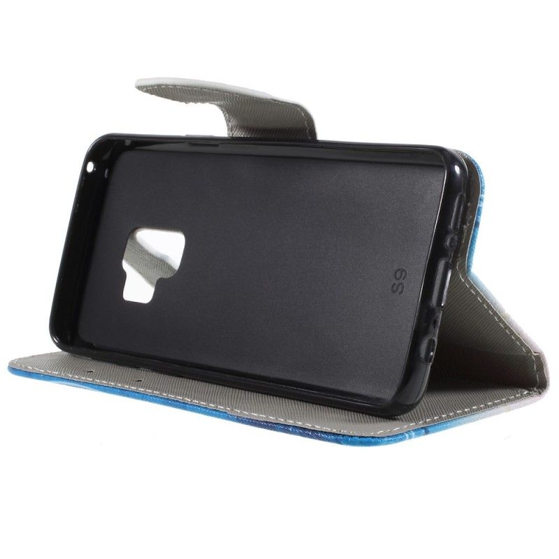 Flip Cover Læder Samsung Galaxy S9 Sommerfugle Beskyttelse