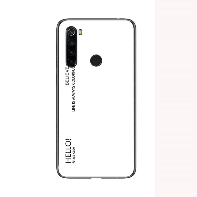 Cover Xiaomi Redmi Note 8T Sort Hej Hærdet Glas Original