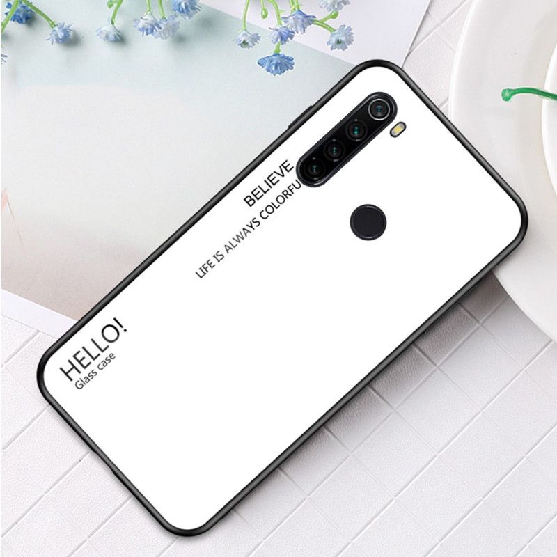 Cover Xiaomi Redmi Note 8T Sort Hej Hærdet Glas Original