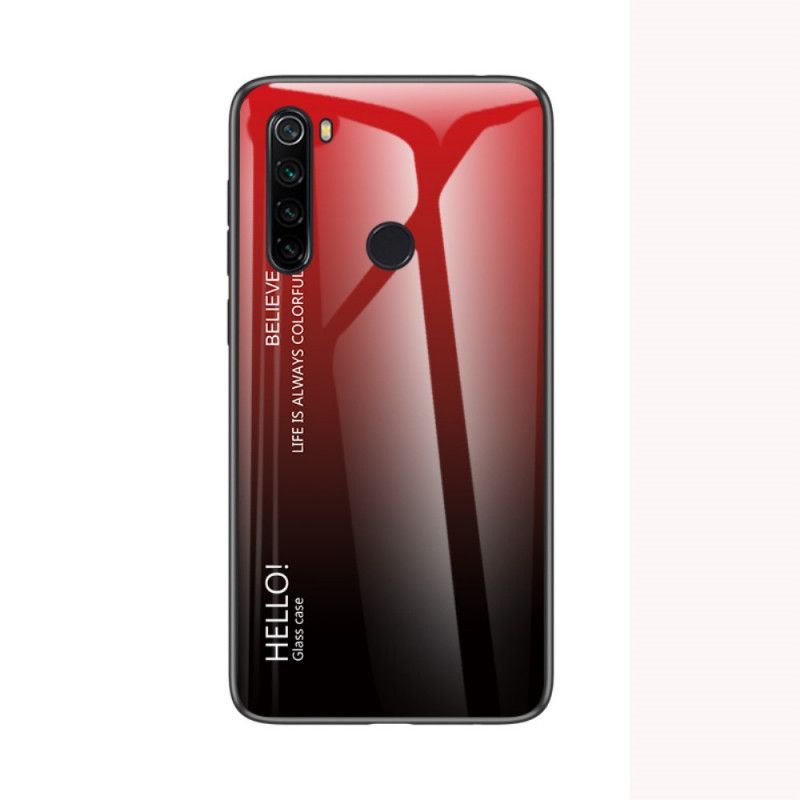 Cover Xiaomi Redmi Note 8T Sort Hej Hærdet Glas Original