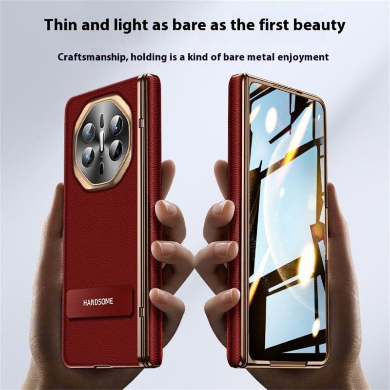 Cover Huawei Mate X6 Tekstureret Kunstlæder Med Skærmbeskytter