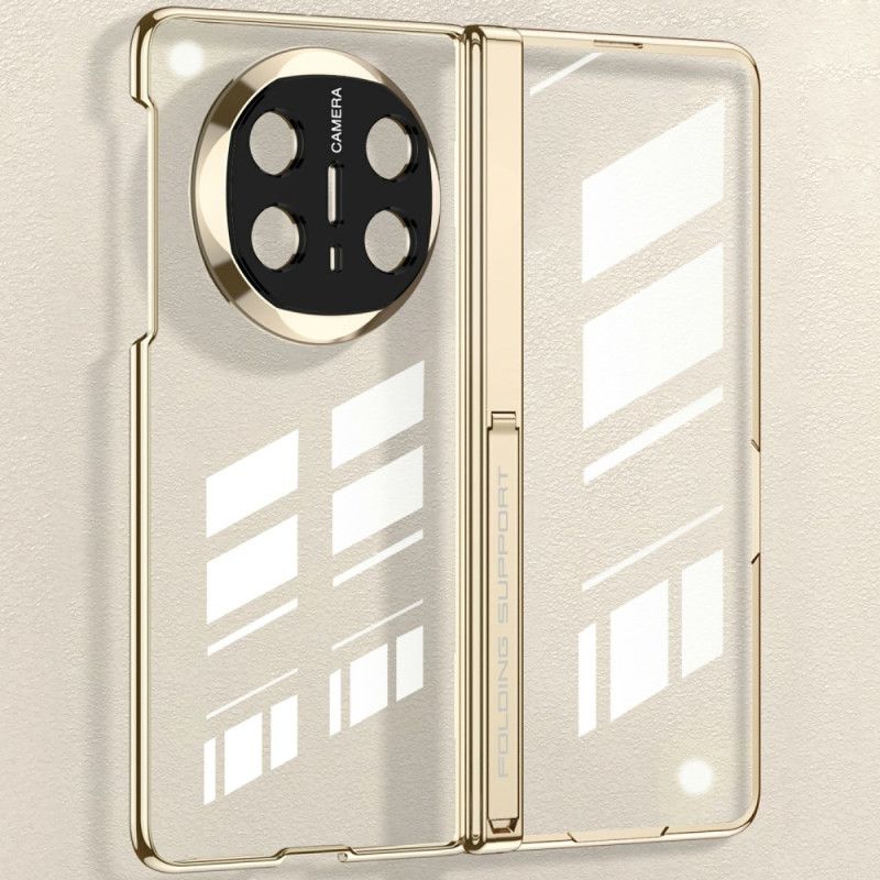 Cover Huawei Mate X6 Transparent Med Hængsel Og Hærdet Glas