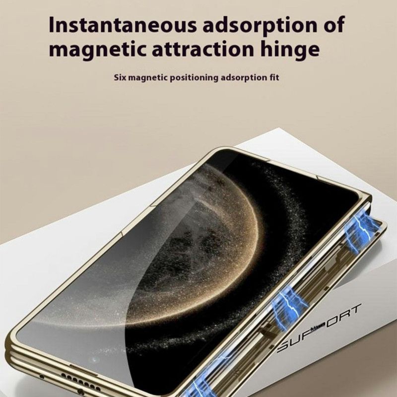 Cover Huawei Mate X6 Transparent Med Hængsel Og Hærdet Glas