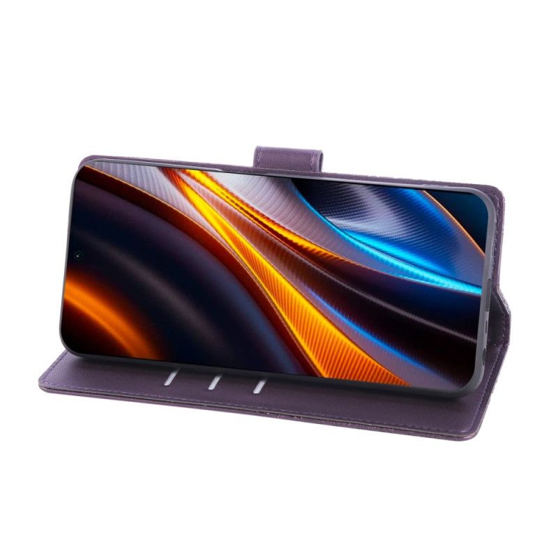 Læder Cover Realme 14t 5g Telefon Etui Blondeblomster