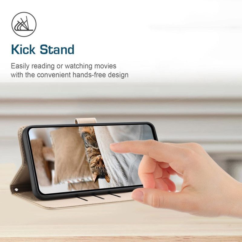 Læder Cover Realme 14t 5g Telefon Etui Bunke Af Katte Med Snor