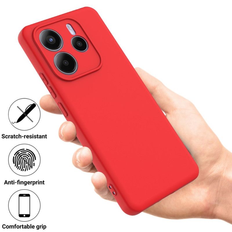 Cover Til Xiaomi Redmi Note 14 5g Flydende Silikone Med Snor