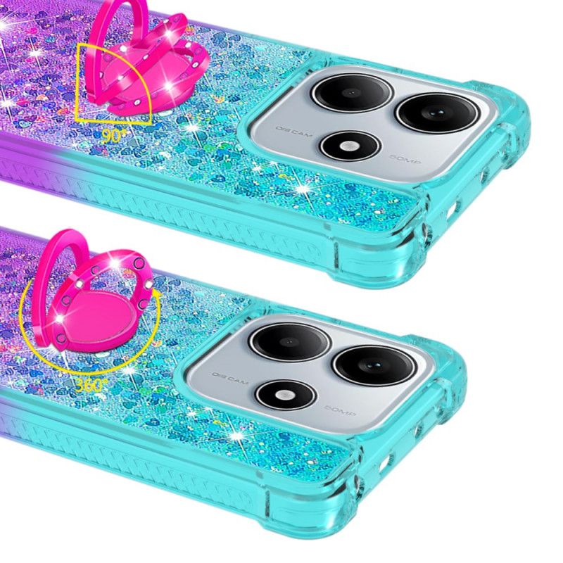 Cover Til Xiaomi Redmi Note 14 5g Gradient Glitter Med Holder