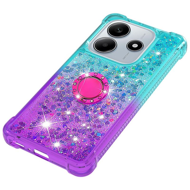 Cover Til Xiaomi Redmi Note 14 5g Gradient Glitter Med Holder