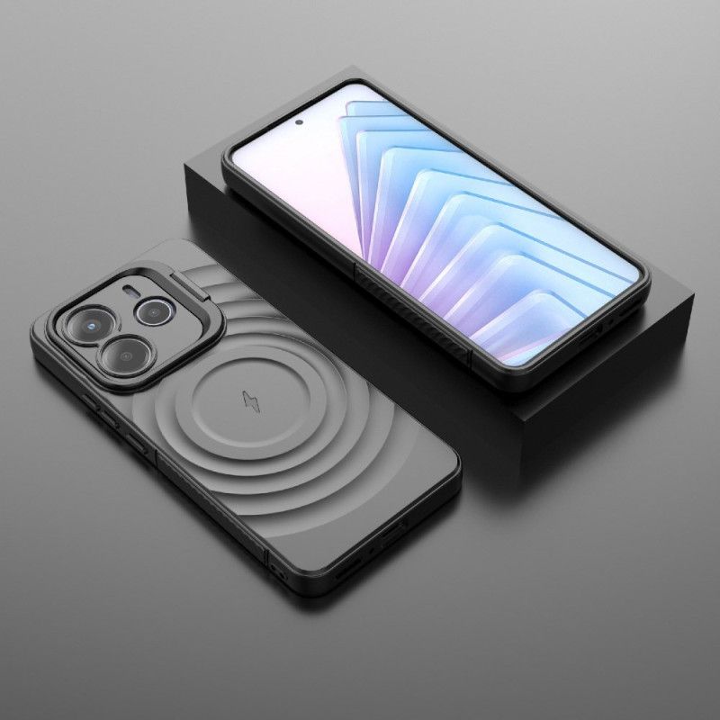 Cover Xiaomi Redmi Note 14 5g Magsafe Kompatibel Med Bølget Design