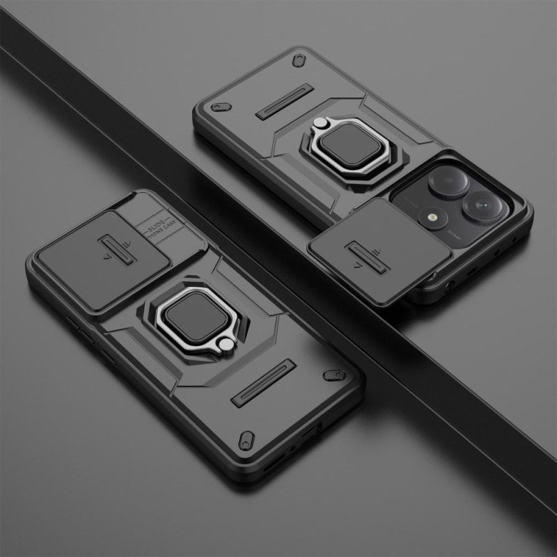 Cover Xiaomi Redmi Note 14 5g Multifunktionel Med Holder Og Linsebeskytter