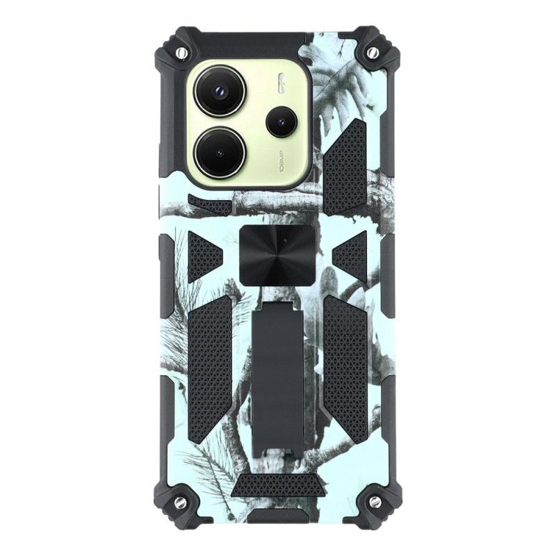 Cover Xiaomi Redmi Note 14 5g Robust Med Integreret Stativ Camouflage