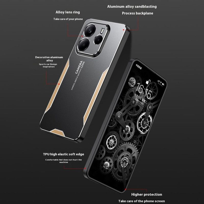 Cover Xiaomi Redmi Note 14 5g Telefon Etui Metallisk Effekt