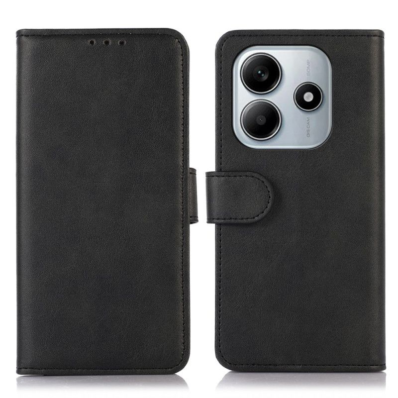 Flip Cover Til Xiaomi Redmi Note 14 5g Lædereffekt