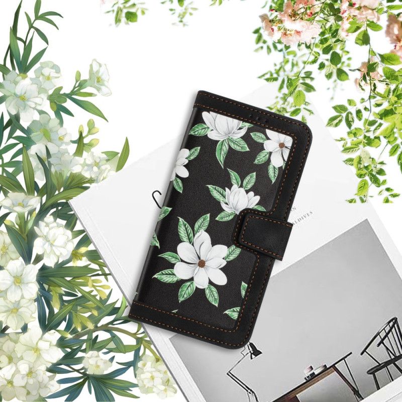 Flip Cover Xiaomi Redmi Note 14 5g Blomsterprint Med Rem