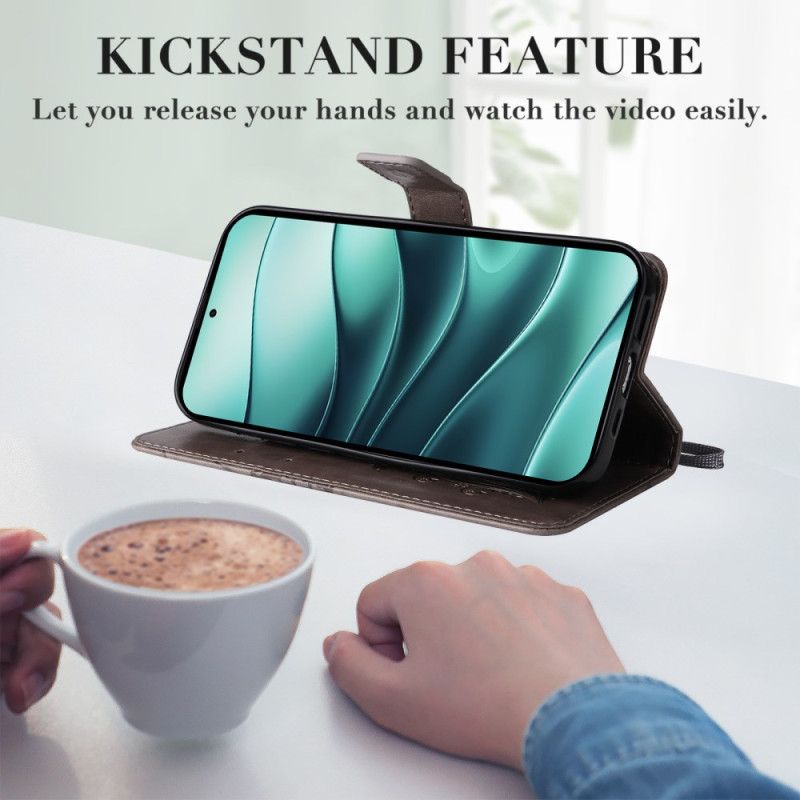 Flip Cover Xiaomi Redmi Note 14 5g Kæmpesommerfugle Med Rem