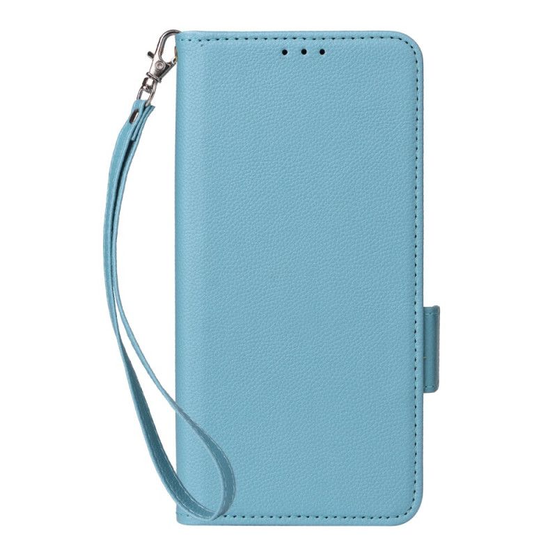 Flip Cover Xiaomi Redmi Note 14 5g Litchi Tekstur Med Rem