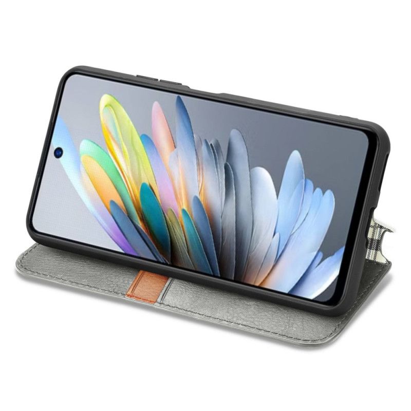 Flip Cover Xiaomi Redmi Note 14 5g Vintage Lædereffekt