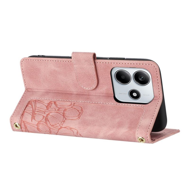 Læder Cover Xiaomi Redmi Note 14 5g Pung Med 5 Kortpladser