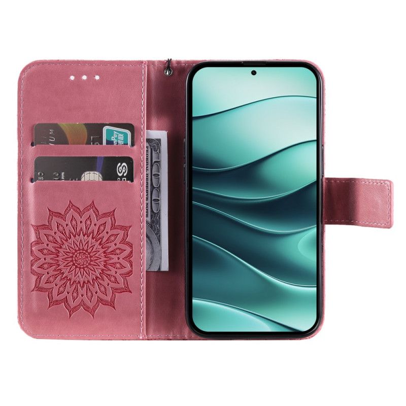 Læder Cover Xiaomi Redmi Note 14 5g Telefon Etui Mandala